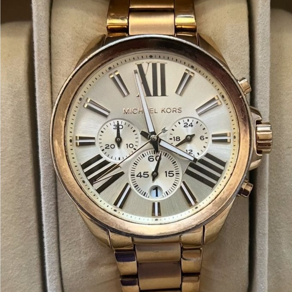 Michael Kors Gold-Tone Roman Numeral Watch